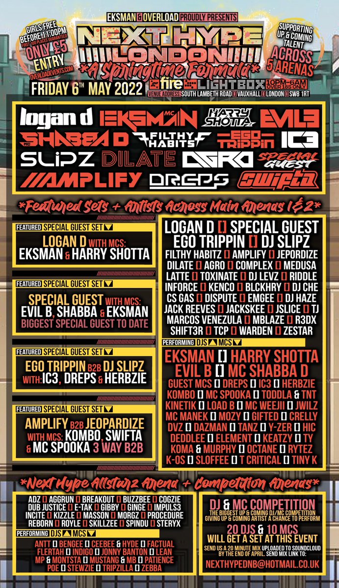 NEXT HYPE & OVERLOAD EVENTS tweet media