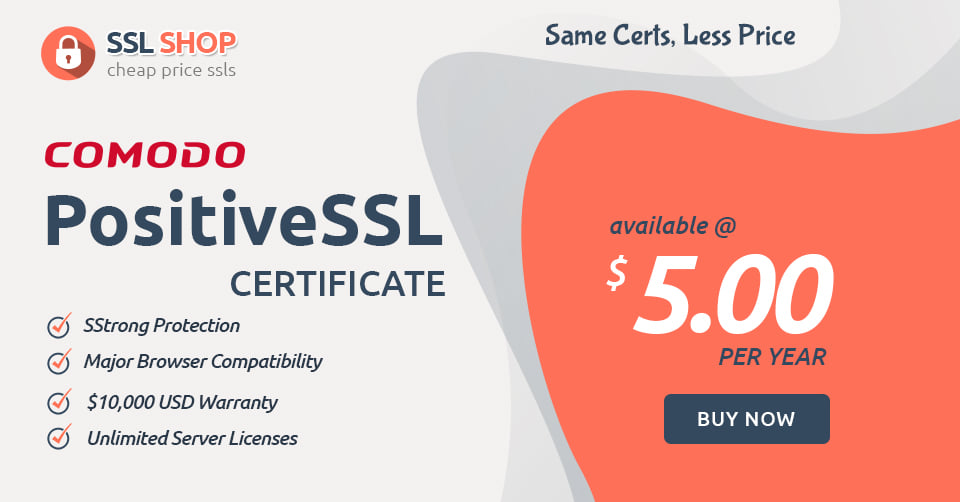 cheap_ssl_shop's tweet image. Buy Comodo Positivessl Certificates at $5 from CheapSSLShop

Code: CPS7PY

Buy Now: cheapsslshop.com/comodo-positiv…

#ComodoPositivessl #cheapsslshop #sslcertificate