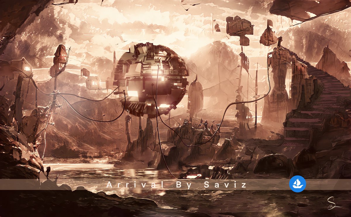 🚨New Drop🚨
“Arrival” by Saviz 

Available on <a href="/opensea/">OpenSea</a> 🔥

🔸1/1
🔸0.15

Out of chaos we make a world, a consequence of art, which in turn reveals our proper structure to us...

opensea.io/assets/0x495f9… 

#nft #nftcollector #OpenSeaNFT #NFTartist