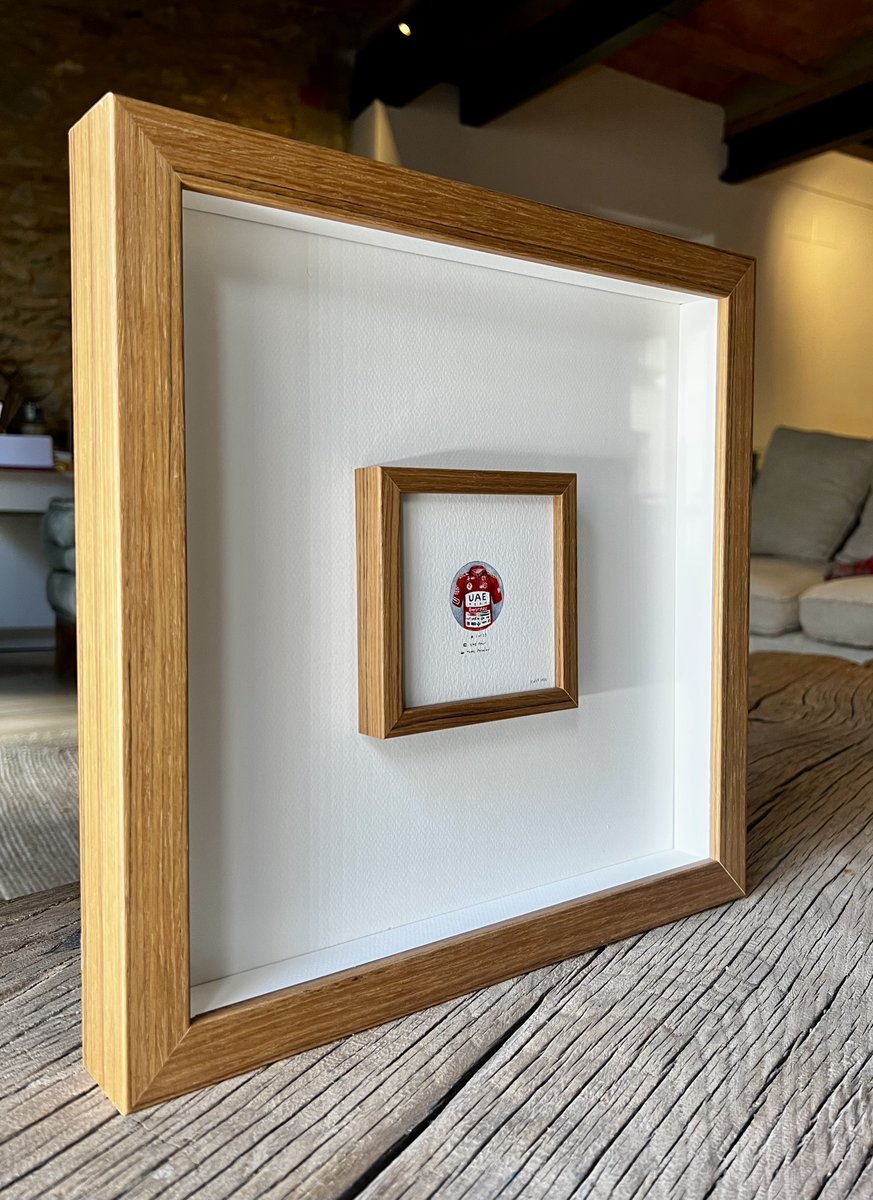 Check out my NFT listing of Tadej Pogacar race winning jersey at 2022 UAE Tour on <a href="/OpenSea/">OpenSea</a>! The original framed painting available opensea.io/assets/matic/0…