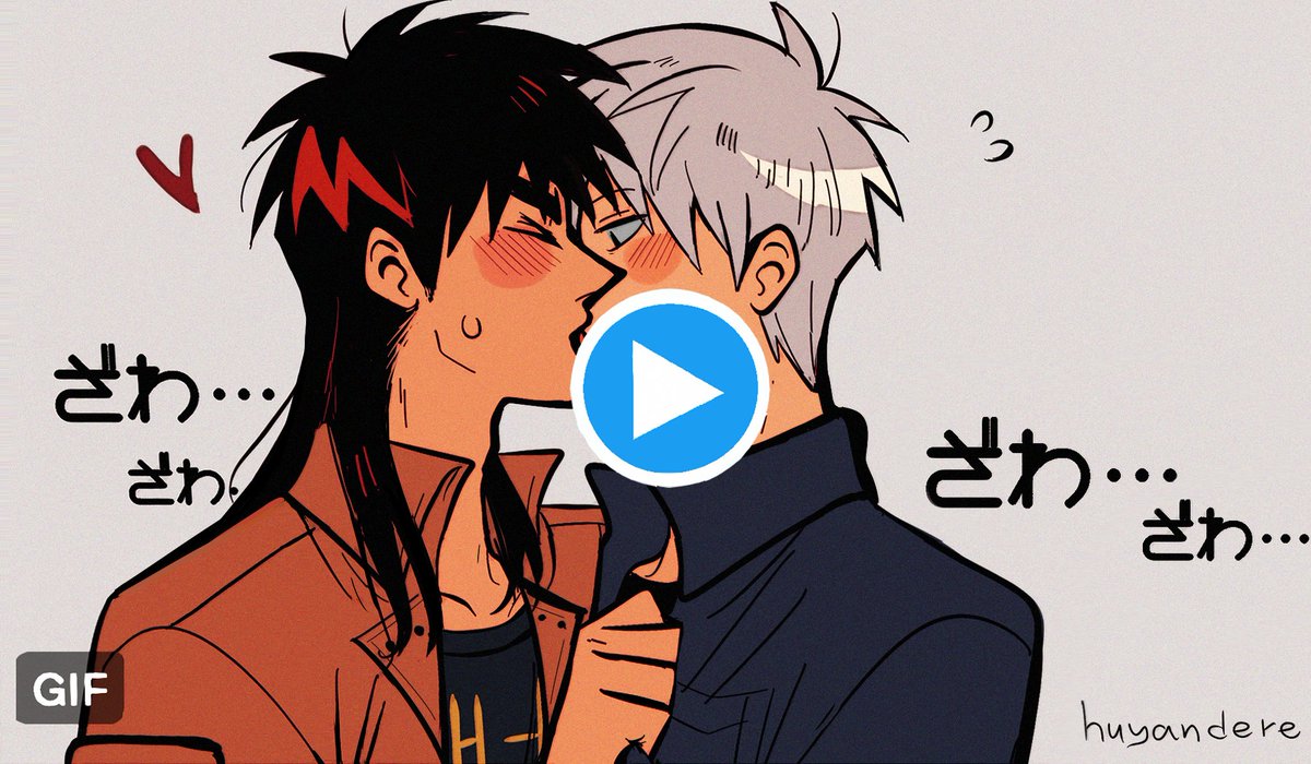 huyandere's tweet image. kissing passionately 😳#fkmt #kaiji