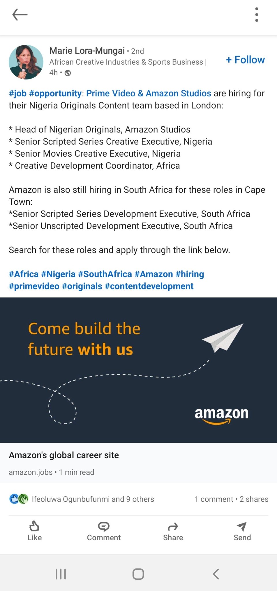 Abubakar Amazon Is Doubling Down On The Nigerian Streaming Market For Prime Video In Addition To Signing Exclusive Content Partnerships With Two Local Studios It S Now Hiring Top Executives For