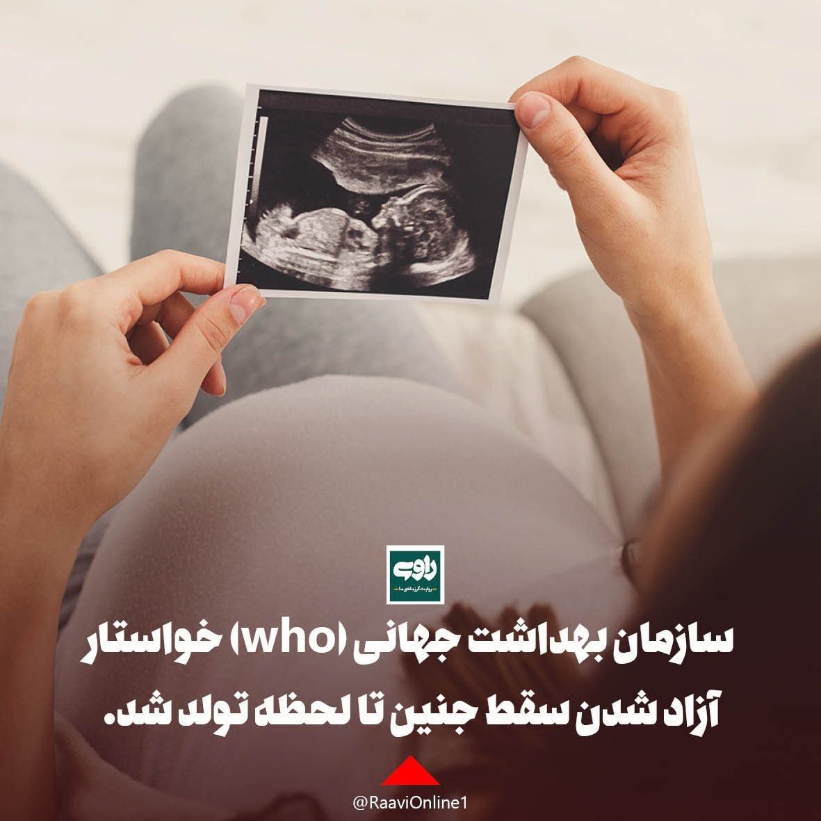 سازمان بهداشت جهانی (who) خواستار آزاد شدن سقط جنین تا لحظه تولد شد.

دستورالعمل‌های جدید سازمان بهداشت جهانی میگوید قوانینی که از سقط جنین جلوگیری می‌کند حقوق "زنان، دختران یا سایر افراد باردار" را نقض می‌کند./۱