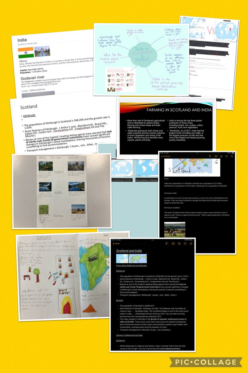 <a href="/BA_SocialSubs/">BA Social Subjects & RMPS</a> <a href="/Boness_Academy/">Bo'ness Academy</a> some great research comparing Scotland and India from the S3 class to consolidate their learning on the two countries 🏴󠁧󠁢󠁳󠁣󠁴󠁿 🇮🇳