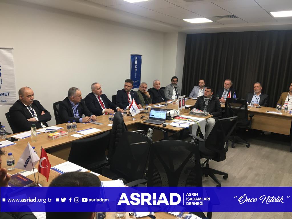 asriadeng's tweet photo. The first steps of the ladder to the top in the business world are quality, belief, intelligence, cooperation and sense of belonging.
ASRIAD Business Development Presidency 151st Trade Networks Meeting was hosted by our Board Member İslam Kaya, Chm. of Kayalar Steel Kitchenware. https://t.co/ktsdTwL6AU