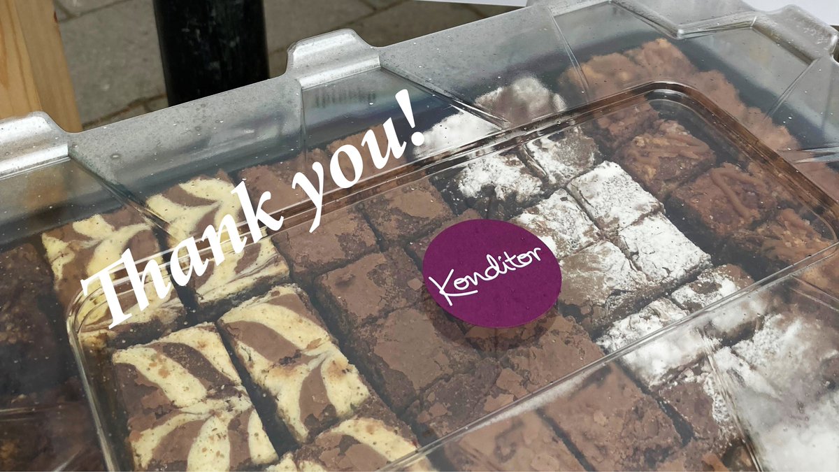 EmmaConsGardens's tweet photo. A huge thank you to @konditorcakes for donating some delicious sweet treats for the consultation event at Emma Cons Gardens yesterday! Join us again tomorrow (Saturday 2nd April 11am-3pm) at Emma Cons Gardens and share your thoughts on the design proposals for the new space. https://t.co/jENtMkx2BB