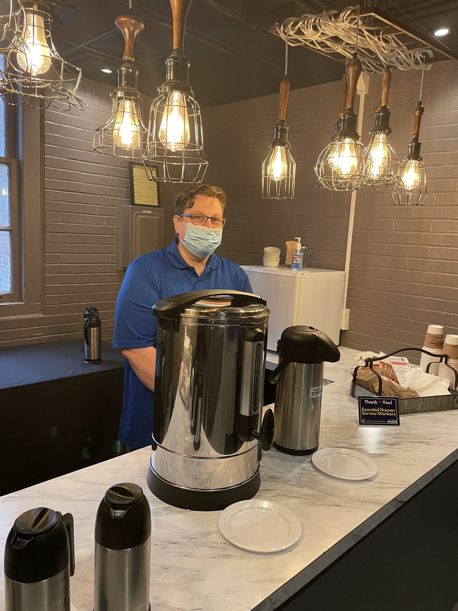 We are thrilled with the turnout at this mornings breakfast! And check out the spread from <a href="/PeabodyCoffee/">Breaking Grounds</a> - a social enterprise operated by the <a href="/NortheastArc/">Northeast Arc</a>!