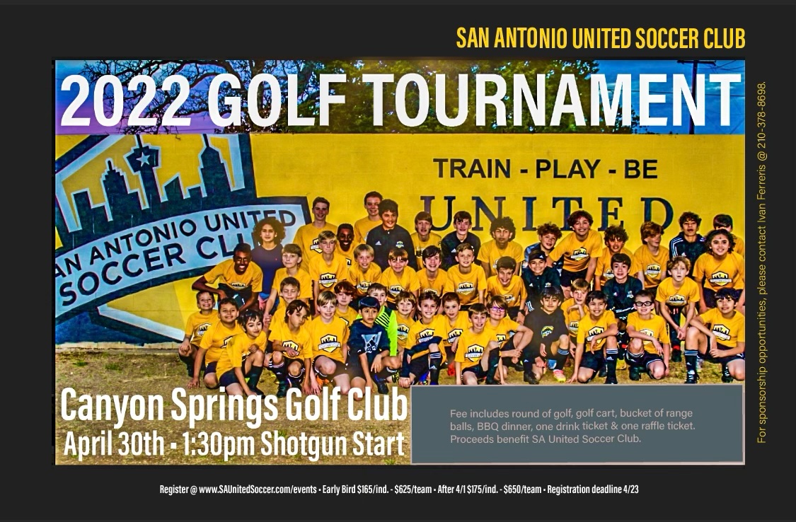 Last Day of Early Bird Registrations!

Today’s the final day to get registered for our 2022 Golf Tournament at the Early Bird pricing of $165/person and $625/4-person team!  

Register here: sanantoniounited.leagueapps.com/events/2953856…