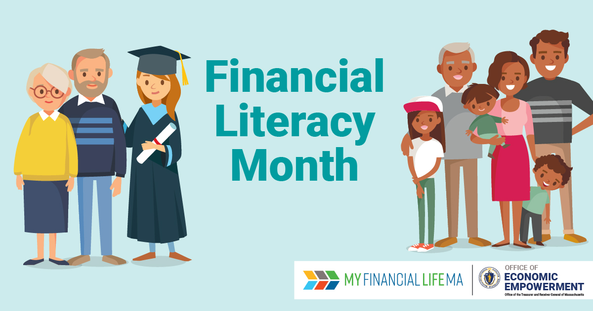 EmpowermentMA's tweet photo. April is #FinancialLiteracyMonth! This month, we’ll post about the resources to help increase your financial knowledge.

Check out MyFinancialLifeMA to access information about financial topics to help you navigate your personal finances.

https://t.co/xgYf2IvL0I https://t.co/j0gaWuYs0r