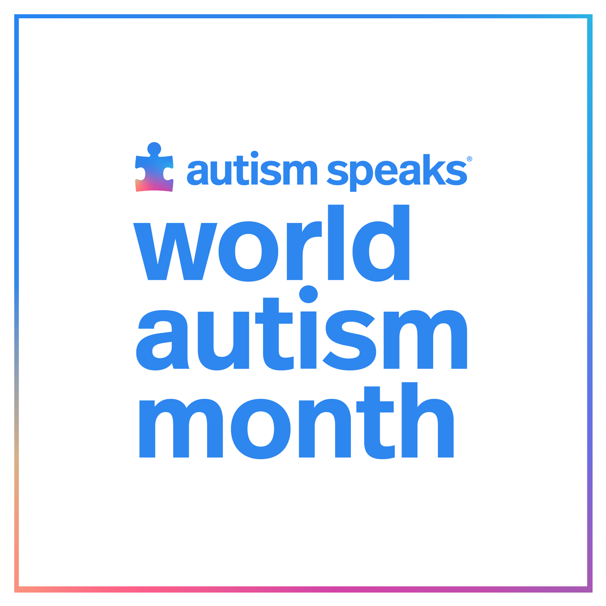 autismspeaks's tweet photo. Today kicks off #WorldAutismMonth! Join us in spread understanding and acceptance for autistic people by taking our pledge: https://t.co/n1oSOy6tYz #LightItUpBlue https://t.co/RfpesqGRLo