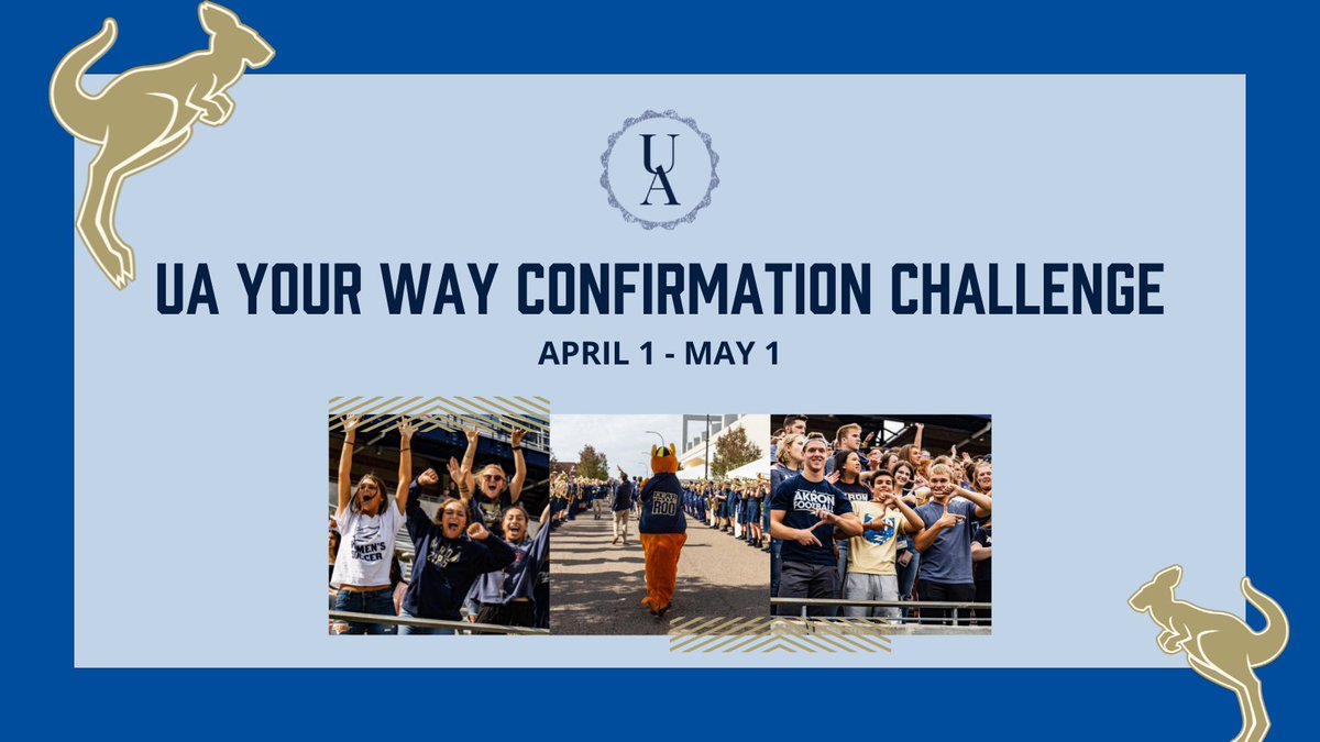 The University of Akron Office of Admissions (@uakronadmission) on Twitter photo That feeling when you are #UABound! 💙💛 Show off your creativity and Zips pride by announcing your commitment to <a href="/uakron/">The University of Akron</a> on your social media for the chance to win a $2,000 scholarship and some other exciting UA prizes. 🤳🦘
Check out how to enter at ➡️ bit.ly/confirmation-c… That feeling when you are #UABound! 💙💛 Show off your creativity and Zips pride by announcing your commitment to <a href="/uakron/">The University of Akron</a> on your social media for the chance to win a $2,000 scholarship and some other exciting UA prizes. 🤳🦘
Check out how to enter at ➡️ bit.ly/confirmation-c…