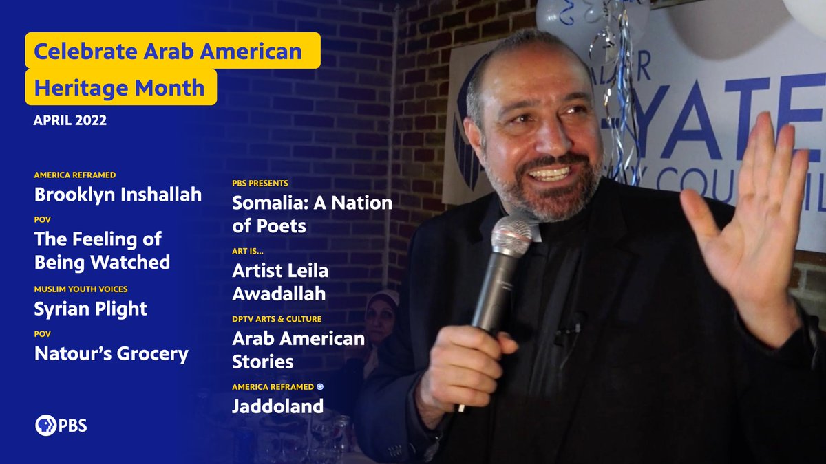 Did you know? April is Arab American Heritage Month. Here are our picks for what to watch: to.pbs.org/36M77bF