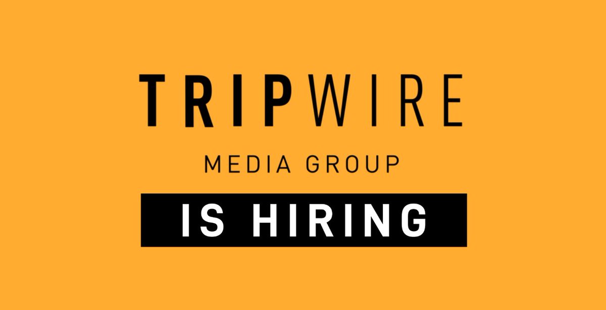 The talented <a href="/braidenwatling/">Braidenwatling</a>, will be starting a new adventure teaching <a href="/RRC/">RRC Polytech</a>. While we wish him the best on this new journey, it means we're looking for a Head of Production + Cinematography at Tripwire!

View job posting:
tripwiremedia.com/tripwire-media…