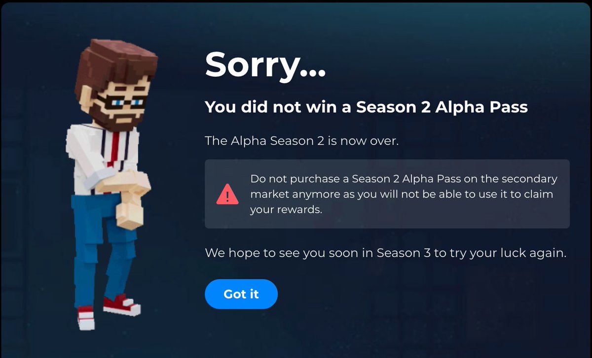 RoninDconn's tweet image. I literally want to cry right now! #Sandbox #SandboxAlphaS2  Congrats to the winners!