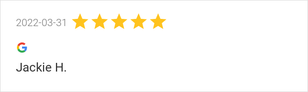 New 5.0-star Review: ""