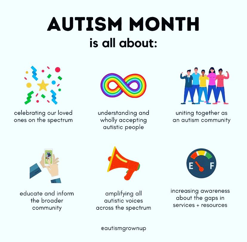ShevonSullivan's tweet photo. Whether you wear blue, red, puzzle pieces or an infinity sign, please come together and celebrate, increase awareness &amp; acceptance and promote kindness for all those on the autism spectrum. ❤️

“What makes you different is what makes you beautiful.”  #WorldAutismMonth #bekind https://t.co/cqbc4nxgOg
