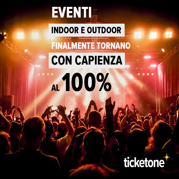 TicketOneIT's tweet photo. 💯No, non è un 🐟 d’aprile: finalmente si ritorna alla capienza al 100% per gli eventi indoor e outdoor!💯

#TicketOneIT https://t.co/AnXlOLG5jb