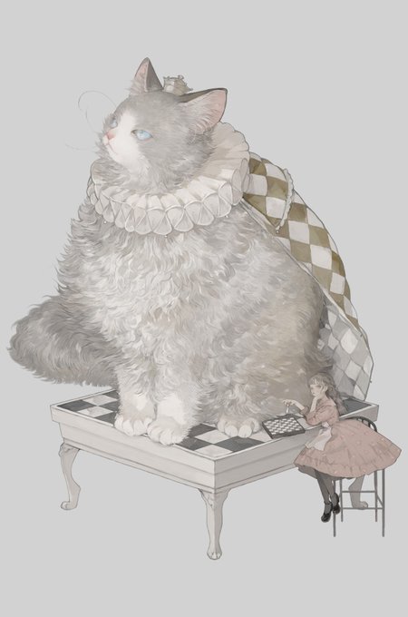 「grey background oversized animal」 illustration images(Latest)