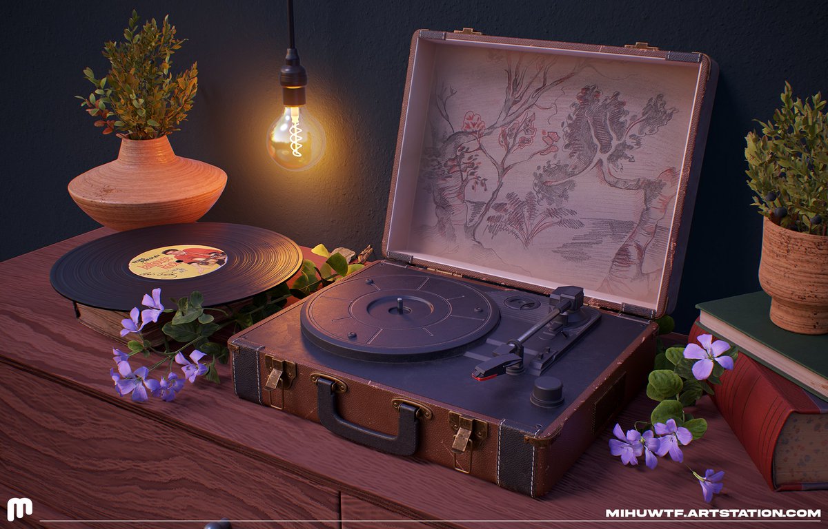 Ayo! I've just finished working on this new 3D model of a record player for university. 💿
Check my Artstation for more beauty shots: mihuwtf.artstation.com 🌹
Opinions? 😄