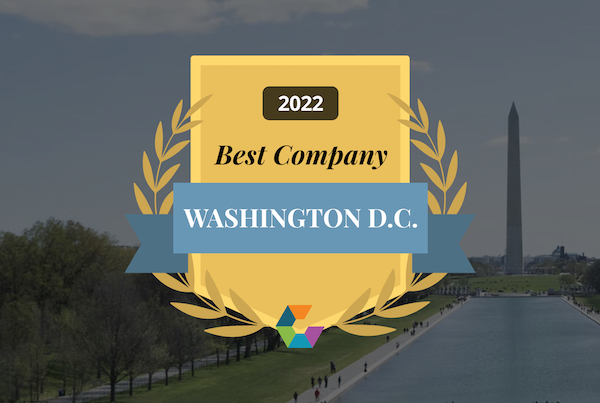IDme's tweet photo. We are proud to be named to the 2022 @Comparably list of best places to work in the Washington, D.C., area! See the full list: https://t.co/J8acSH4lrv 

#ComparablyAwards https://t.co/kRVipfAhhj