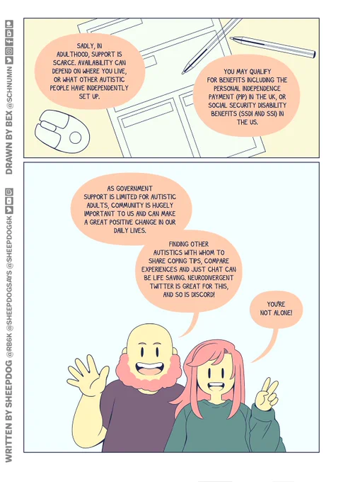 Finding a community of other autistic people is so important. There are so many of us out there!! (7/7) 