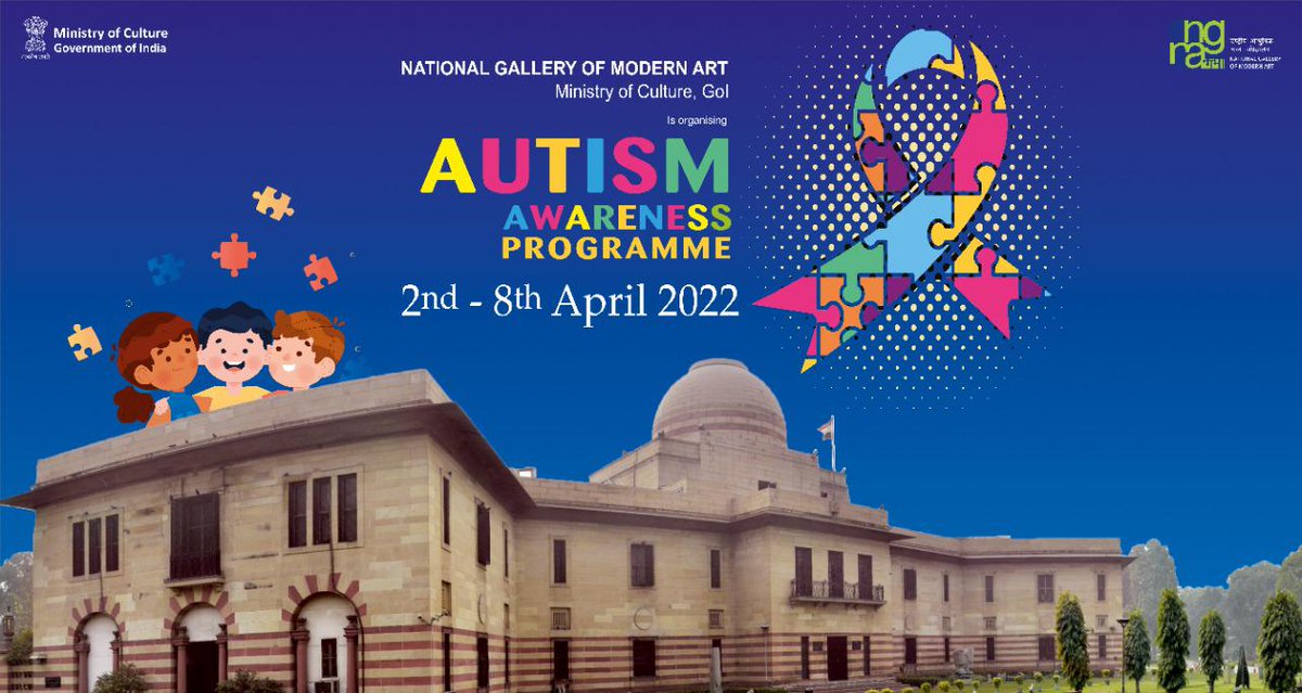 #NGMA: Week long Autism Awareness Program with Art
Inaugural: 11:30 am, April 2.
<a href="/PMOIndia/">PMO India</a> <a href="/smritiirani/">Smriti Z Irani</a>