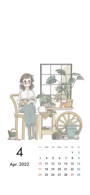 【4月カレンダー壁紙】
2022年4月のカレンダーです🐾
壁紙としてお使いください〜🍀🦔 