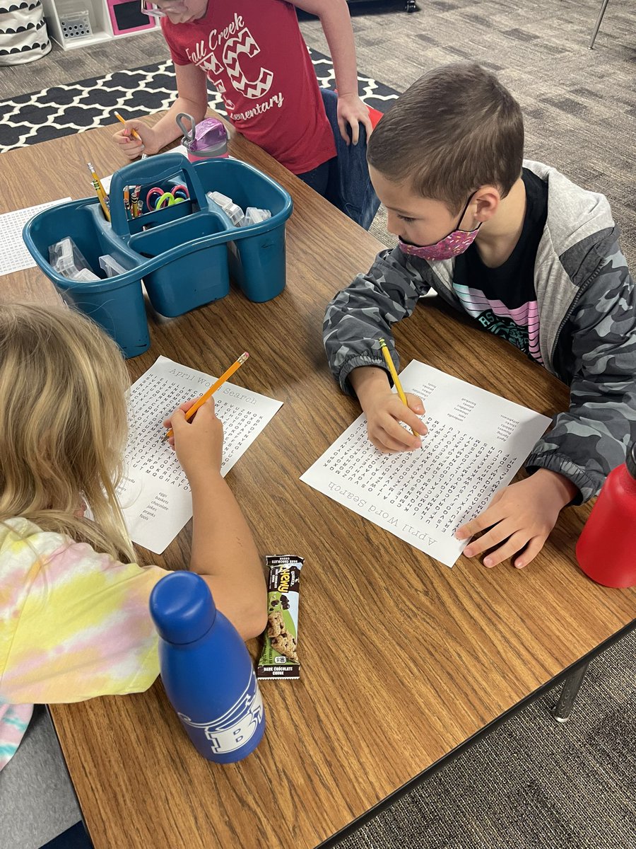 MrsRoberts_FCE's tweet photo. This morning we spent 25 minutes trying to find words that weren’t there… only to find out the teacher bamboozled them all! #FCE2022 #CardinalPride @HumbleISD_FCE https://t.co/Tutb68OoNI