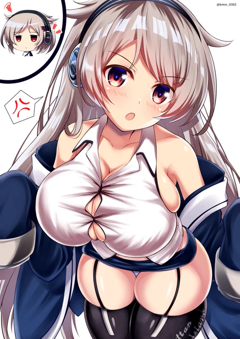 【skebお題】幽霊さん要素の入ったモントピリアです(*`ω` *)

#アズールレーン 