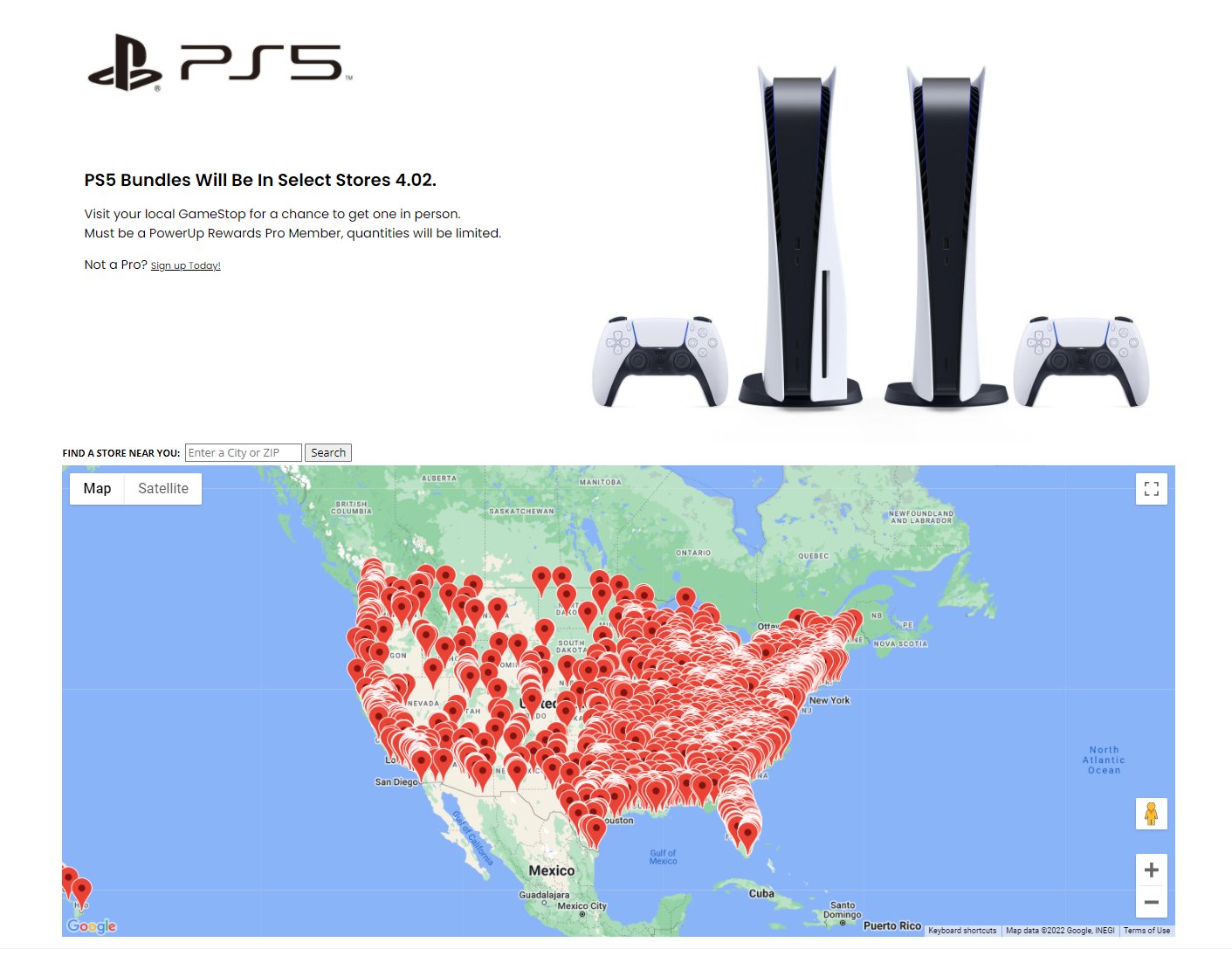 Wario64 on Twitter "PS5 bundles will be instores at select GameStop locations tomorrow for Pro