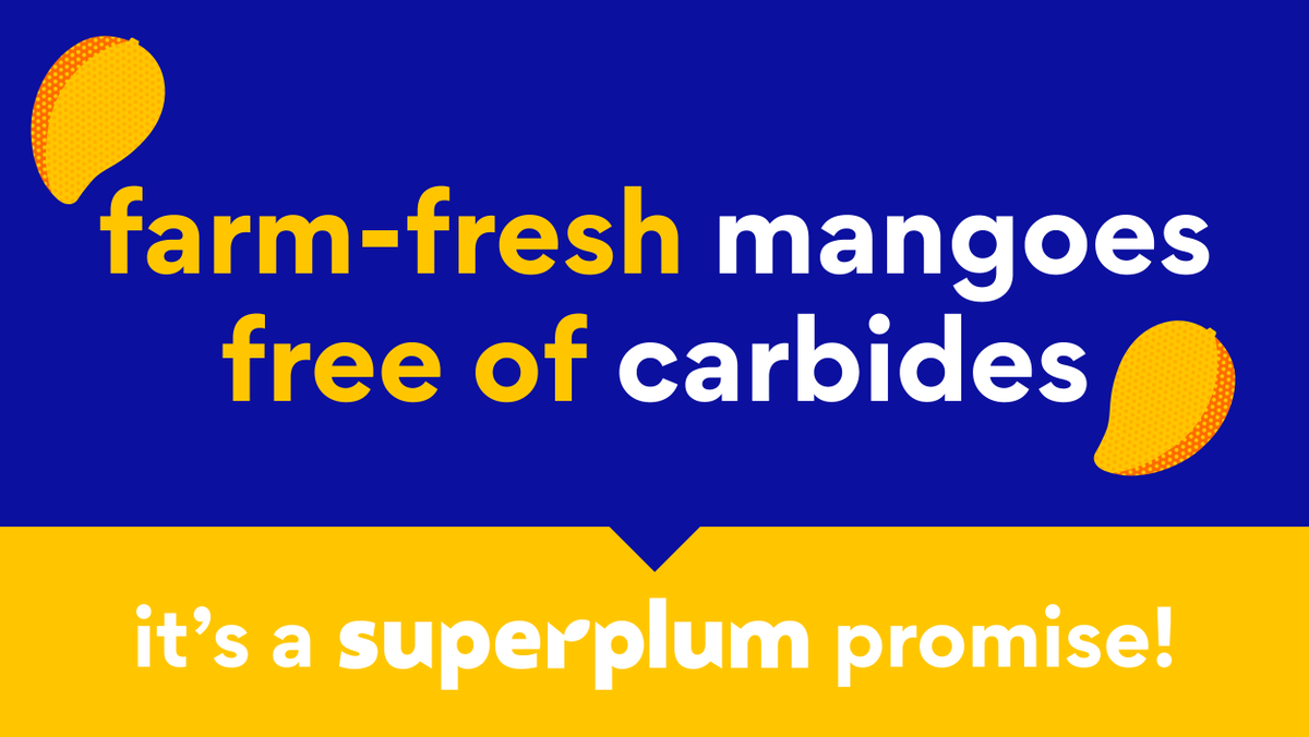 thisissuperplum's tweet photo. Beware! #Mangoes that are ripened with harmful carbides are flooding the Indian markets. But our mangoes are ripened in our modern ripening chambers. So you can enjoy the safe and pure flavours of India’s finest.

#MangoSeason #NoCarbides #superplum #FreshMangoes 
 #IndianGrown https://t.co/771XEkM1qE