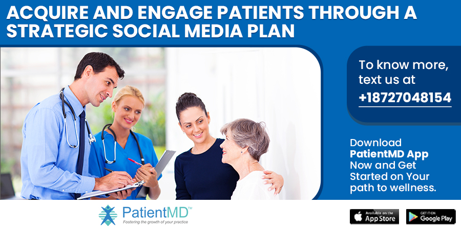 PatientMD's tweet photo. Need help with Social Media Marketing for your practice? #PatientMD can help you with a strategic social media plan for #patientacquisition, #engagement, and brand building. To learn more about our services, text us at +18727048154. #PatientEngagement #healthcareapp https://t.co/9YHWLV3TBy