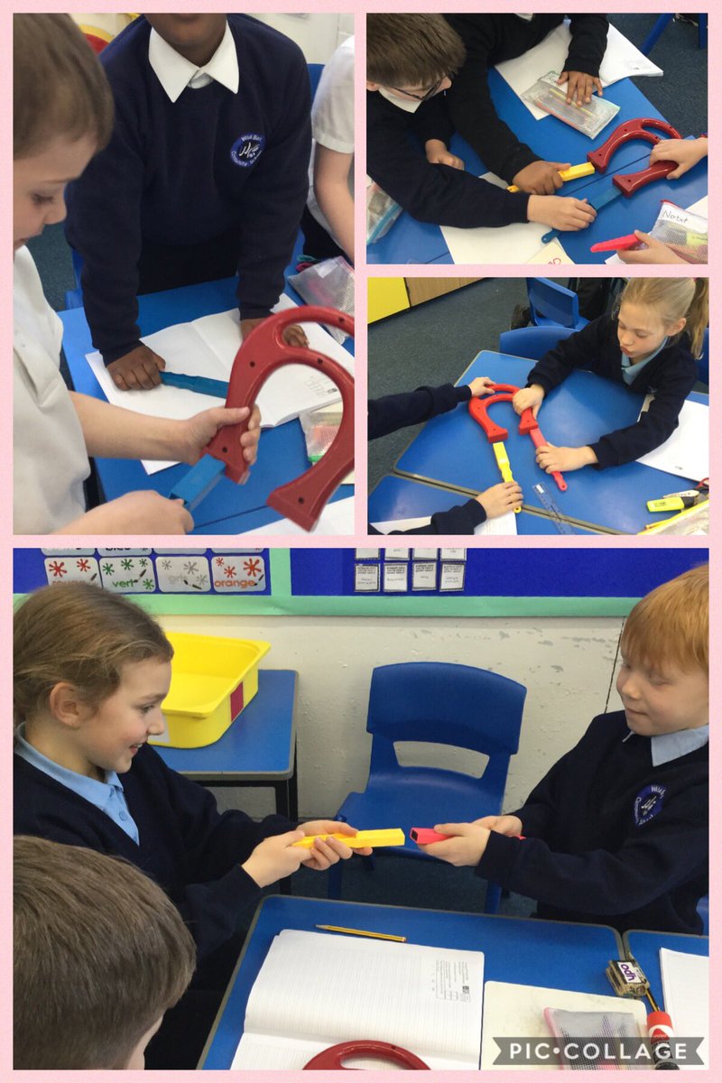 MrsIWB's tweet photo. We have been observing how magnets attract and repel. We discovered that magnets have two poles! @Wild_Bank @TrustVictorious https://t.co/yie1hhy7u6