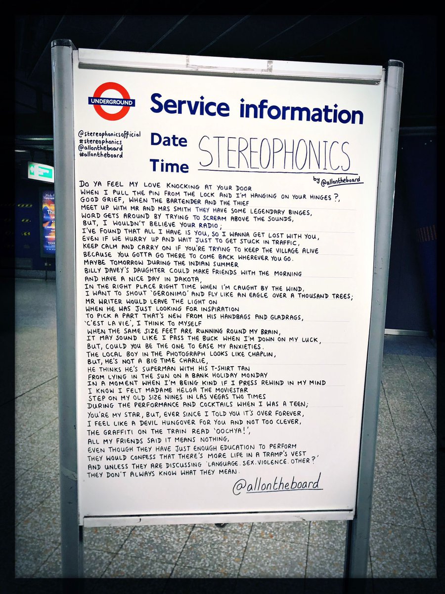 stereophonics's tweet photo. Who is coming to the O2 tonight?!  🎫 #oochya #stereophonics https://t.co/lgKwoCMSPC