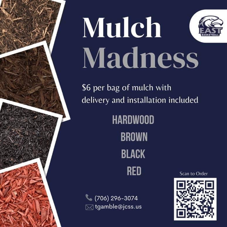 tdgamble1's tweet image. Let us take care of mulch this year! You get a beautiful yard, time with our players as they install and even get to support us as we go to FCA team camp and so much more! #ForTheEastside