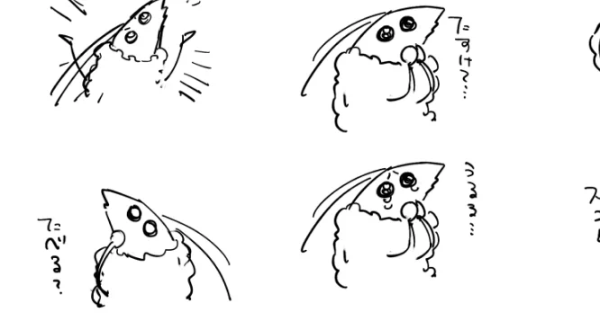 エビフライスタンプつくる 