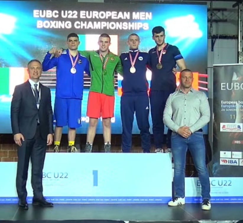DublinGazette's tweet photo. 🏆 🥊 It's been a great week for Dublin boxing club @MONKSTOWNBC 

🏅 Jack Marley claimed gold at the E U-22 C in Croatia!

🏅Niamh Fay  won European U-22 Championship gold!

SWIPE ➡️ for images of the champion boxers who did their city &amp; country proud 👊 #dublinboxing https://t.co/k3EEQDMf36