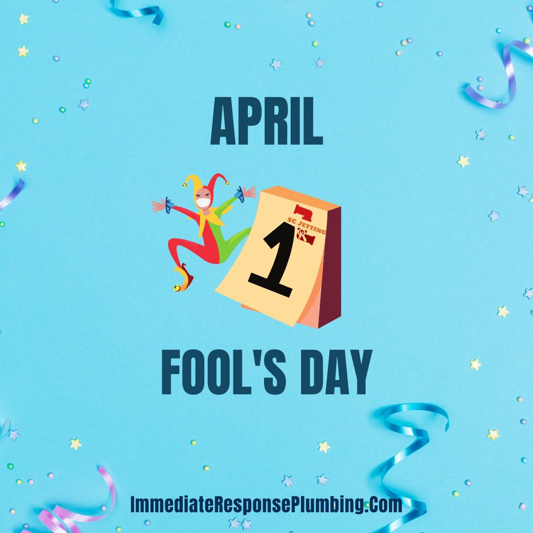 IRPlumbing's tweet photo. Happy April Fools Day! https://t.co/YL4zRNWCaS