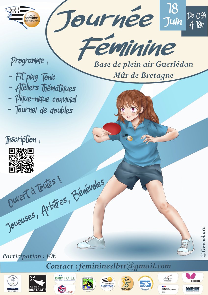 lbzhtt's tweet image. [𝗝𝗢𝗨𝗥𝗡𝗘́𝗘 𝗙𝗘́𝗠𝗜𝗡𝗜𝗡𝗘𝗦]
La #lbzhtt est heureuse de vous convier à la journée féminine qui aura lieu le 𝟏𝟖 𝐣𝐮𝐢𝐧 𝟐𝟎𝟐𝟐.
📌 S'inscrire 👉 docs.google.com/forms/d/e/1FAI…
🔗 Toutes les informations 👉 lbretagnett.com/2022/04/01/jou…

#feminines #ping #lbzhtt