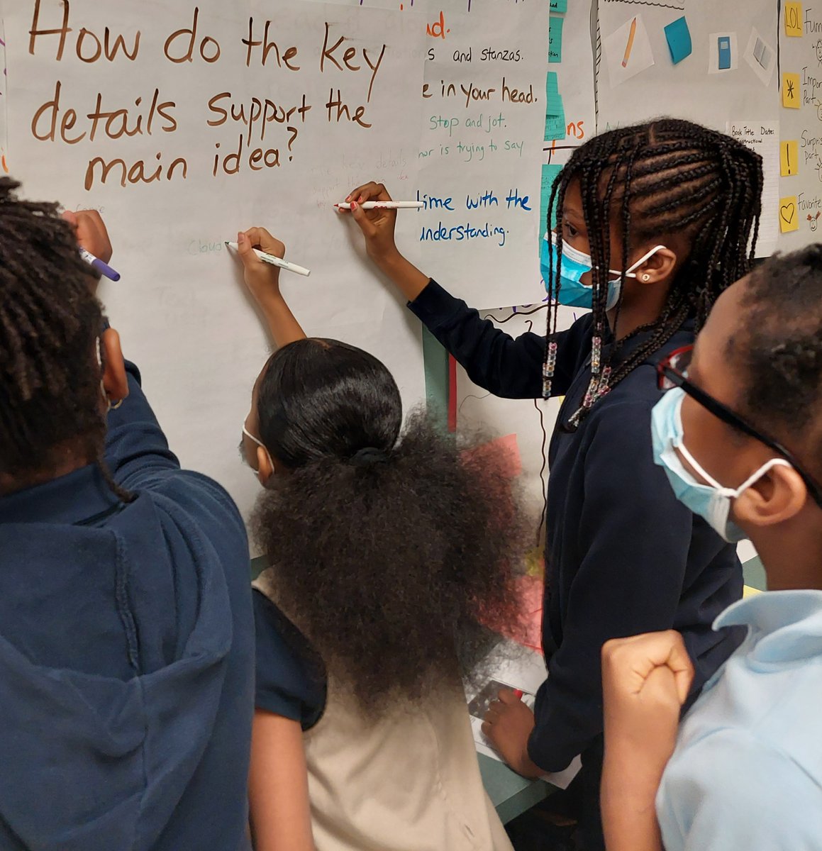 SevenOaksES's tweet photo. Chalk Talk in Ms. Odumade's Class. 💙
#SOESPride #MACPride #MeadePride #AACPSAwesome https://t.co/eBEAdNkNpc