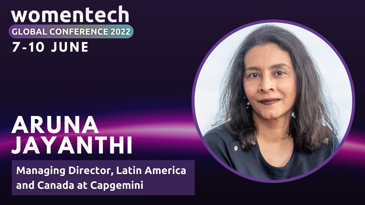 🎤 At #WTGC2022, Aruna Jayanthi at <a href="/Capgemini/">Capgemini</a> will provide actionable solutions for business leaders to lead the way forward against #climatechange.

📍 Find out more here: womentech.net/women-tech-con… 

#womenintech #sustainability #sustainablefuture