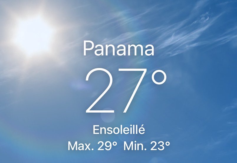 CaptainLacroute's tweet photo. [#Proverbe] Quand il neige à Paris…Reste à Panama City !
Poisson d’Avril…ou pas !!! https://t.co/LHQjOPXNdc