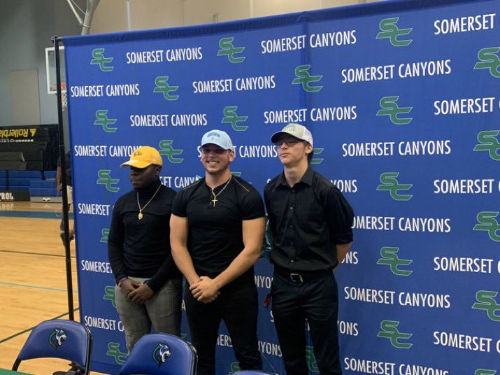 We have four (4) <a href="/SCanyonsFB/">Somerset Canyons Football</a> players from the ‘22 signing their LOI’s with colleges in a span of less than two months:

<a href="/QBbensonbarnes/">Benson Barnes</a> - <a href="/STU_Football/">STU Football</a> 

@chr_dil - @keiserfootball 

<a href="/nicholasconsal2/">Nicholas Consalvo</a> - <a href="/WebberFB/">Webber Int'l University Football</a> 

<a href="/JadenJuice/">Jaad</a> - <a href="/uftlfootball/">uftlfootball</a> 

Let us salute this great foursome ‼️