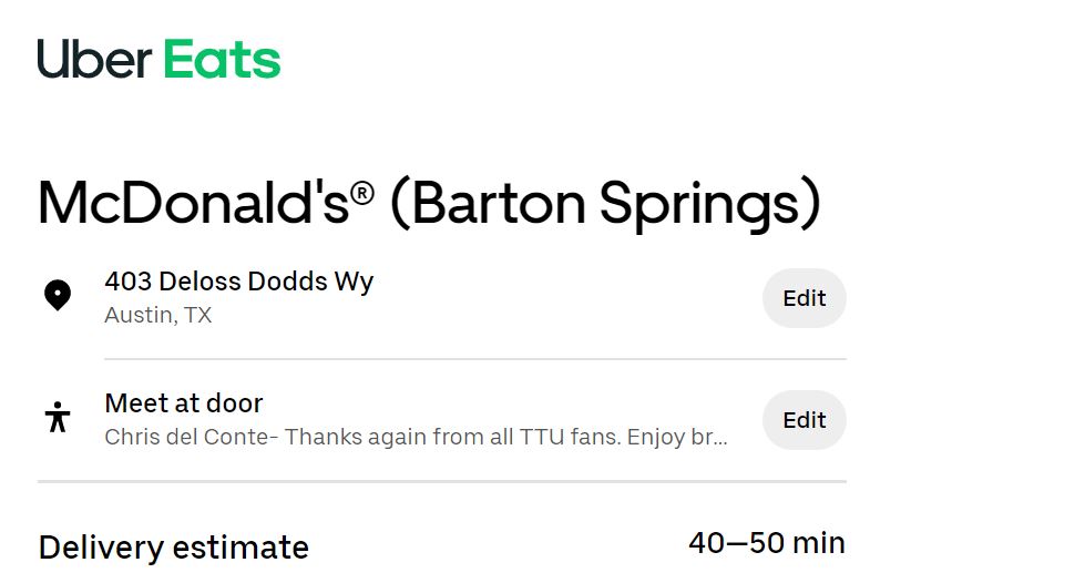 Lubbockist's tweet image. Happy 4/1 to @_delconte from @CoachAdams_TTU and all TTU fans. Enjoy breakfast for two on me! 
😉👆
