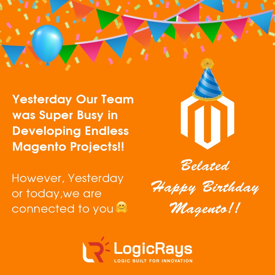 Divided by Projects 
United by Magento….
Belated Happy Birthday Magento!
.
.
.
.
#Magento #ecommerce #magentodevelopment #WordPress #webdevelopment #Shopify #magentoecommerce #ecommercewebsitedevelopmentusa  #magentocommerce #magentodevelopers