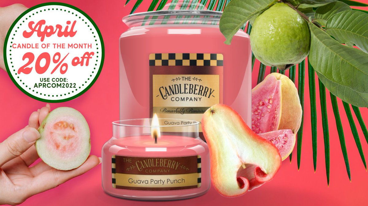 Our signature Guava Party Punch™ is 20% off through April🎉. Experience guava with beautiful notes of jasmine and tropical fruits. Refresh your senses and escape to happiness.❤🏖 Use Code: APRCOM2022 for 20% off!  Shop Now bit.ly/3Du1c7h