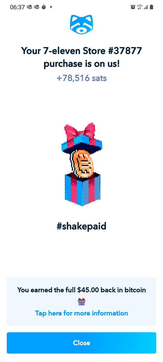 T_man696's tweet photo. @shakepay 
Wow thanks for the free Gas this week guys!!! You are the best
#Shakepaid https://t.co/vlLbumdAAQ