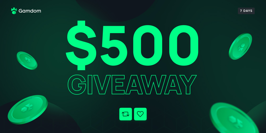 gamdom's tweet photo. 💸 $500 #Giveaway 💸

We'll select 10 winners randomly and award $50 to each account! 

Rules: 👇

1️⃣ Comment your userID
2️⃣ Must Like, Follow &amp; Retweet 
3️⃣ Tag 2 friends
4️⃣ Ends 8th of April 14:00 CET

Good luck 💚

#BTC #Crypto #Contest #Casino #prize

https://t.co/iOPgBrSIiZ📍 https://t.co/A00RZzkMei