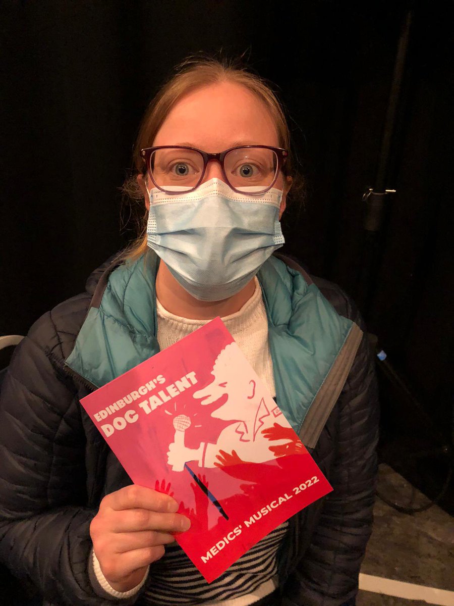 Our very own Elsbeth at the medics musical last night ! We heard it was fantastic -well done to the medics musical team 👍😊🤩