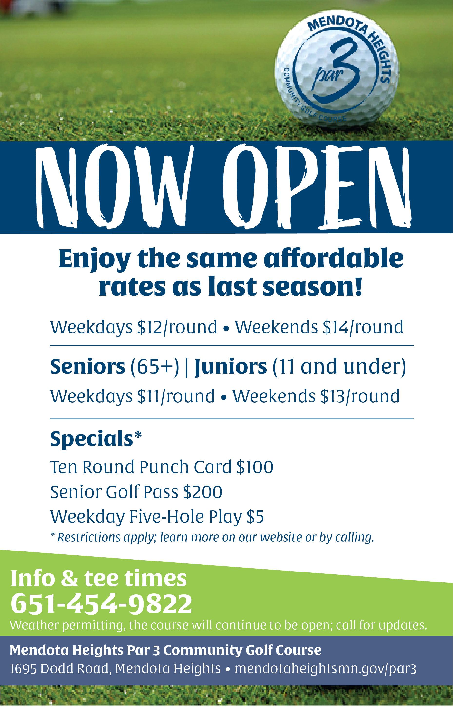 Mendota Heights on Twitter "⛳️ The Mendota Heights Par 3 Community